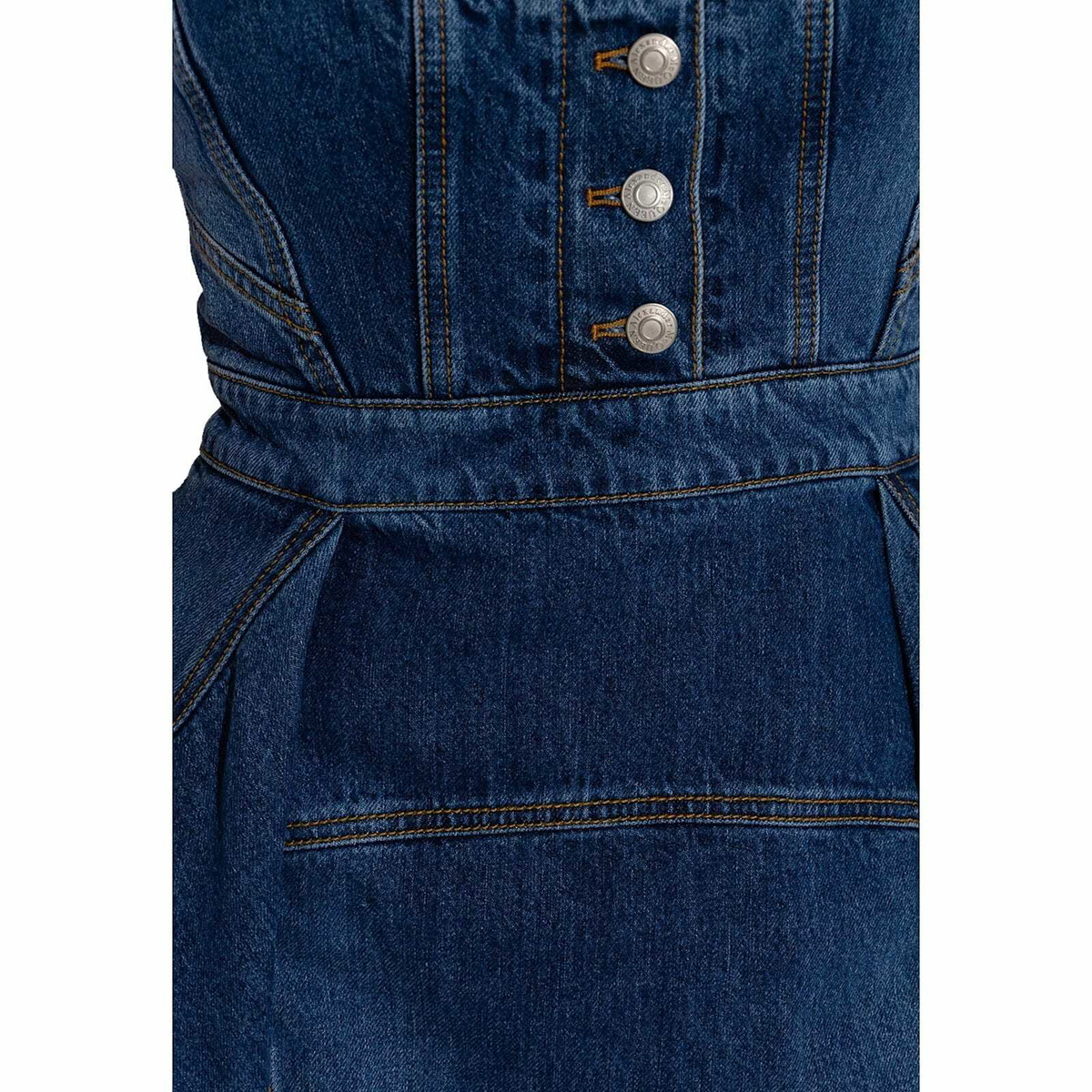 white christmas dresses Alexander McQueen Denim Mini Dress IT 36 (UK 4) – Sellier main image 0
