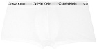 Calvin Klein Underwear Three-Pack White Low-Rise Boxers