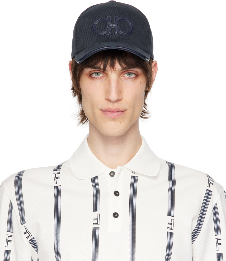 Ferragamo Navy Baseball Cap