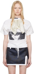 ALL-IN Off-White Twisted Foulard T-shirt