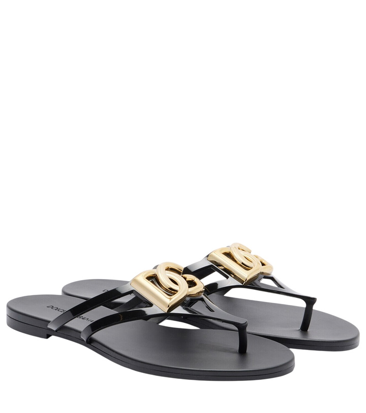 Photo: Dolce&Gabbana DG thong sandals