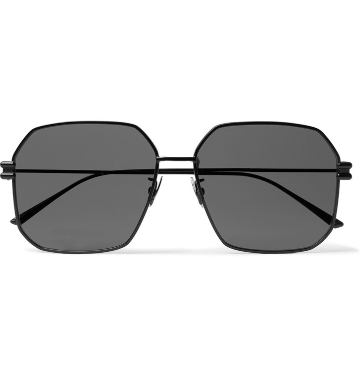 Photo: Bottega Veneta - Square-Frame Metal Sunglasses - Black