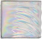 Alexander McQueen Silver Iridescent Billfold Wallet