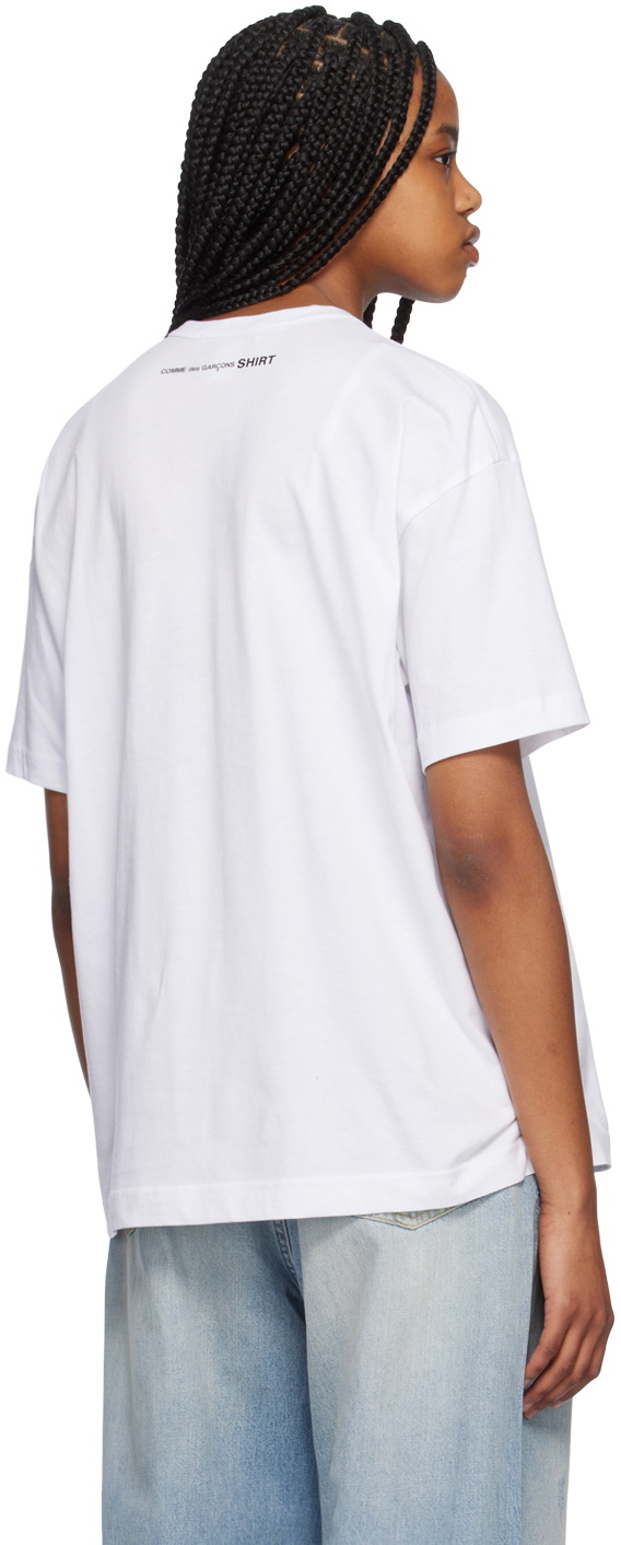 Comme des Garçons Shirt White Crewneck T-Shirt