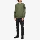 Stone Island Men's Garment Dyed Crew Sweatshirt in Musk