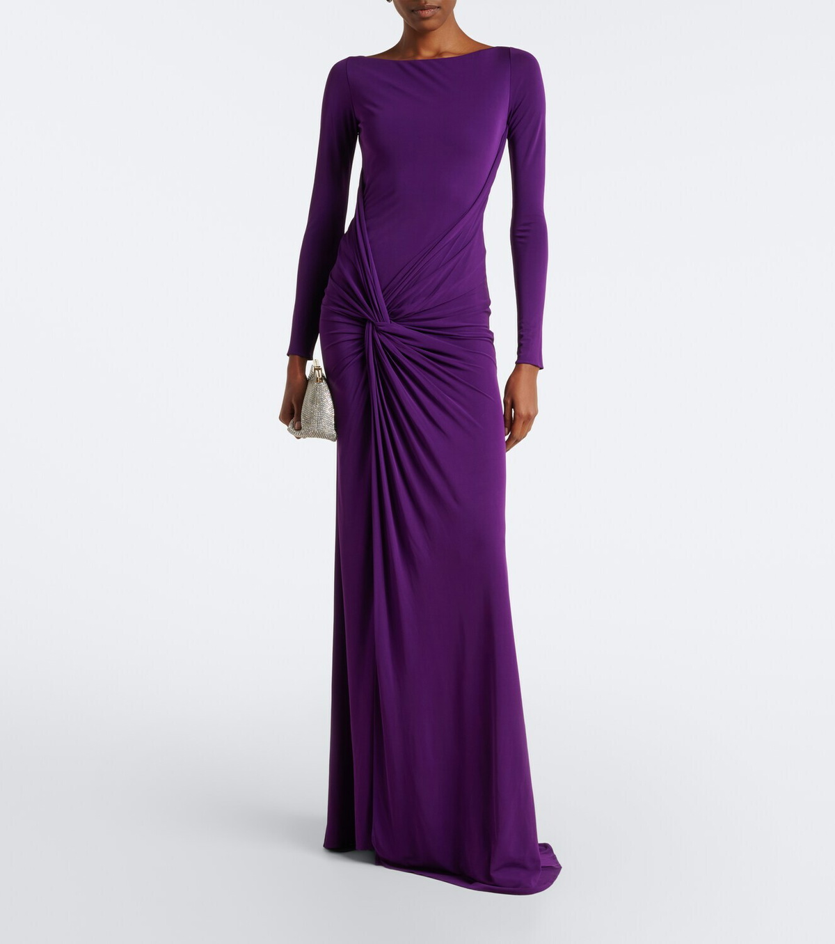 Alex Perry Gathered jersey gown