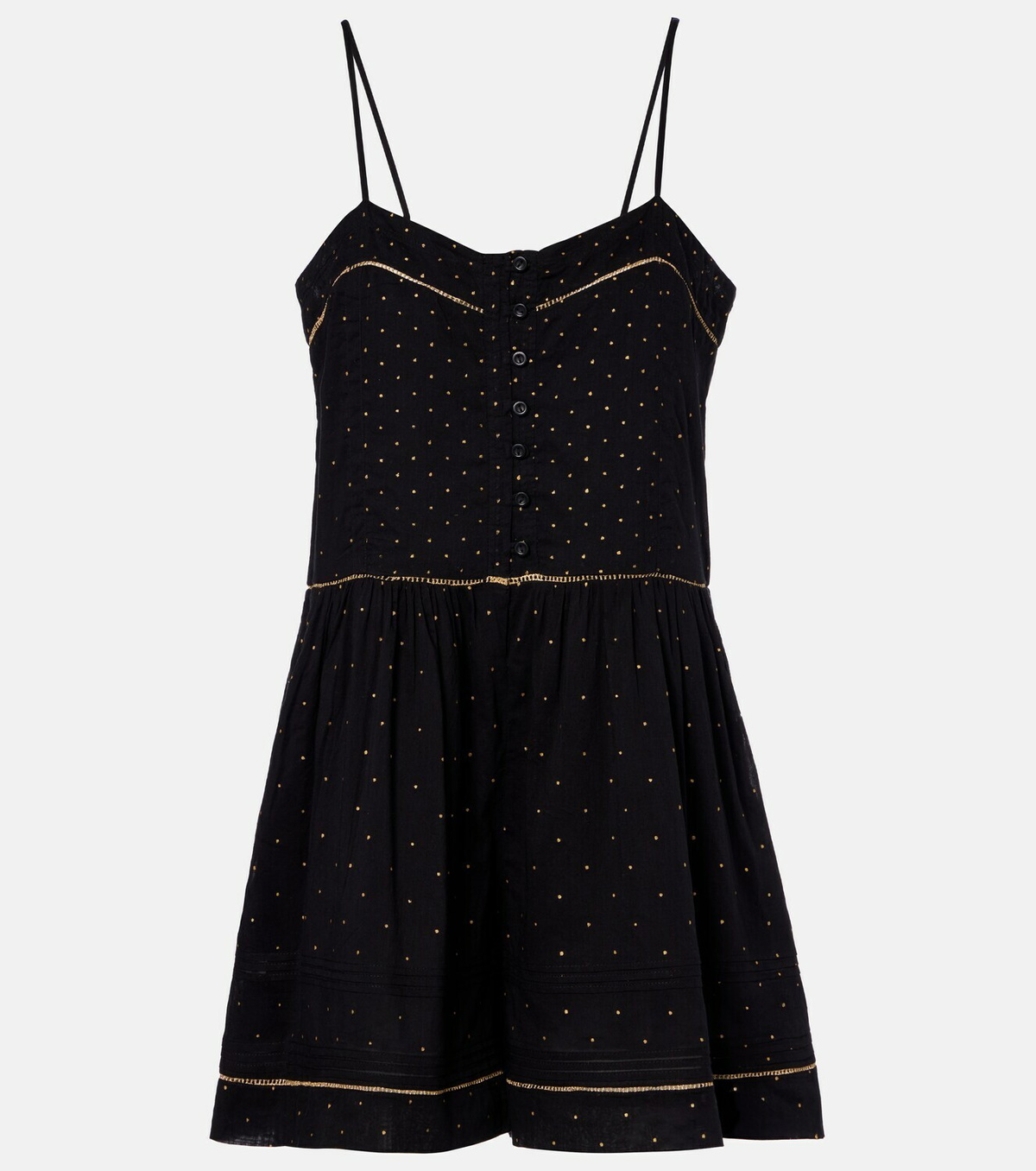 Marant Etoile Vickie polka-dot cotton romper