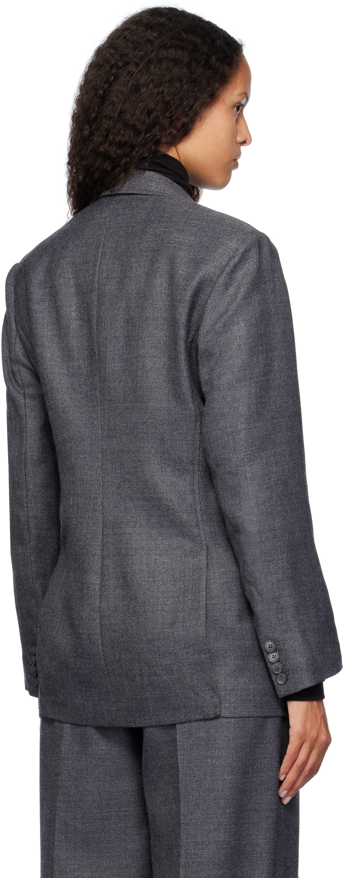 3.1 Phillip Lim Gray Deconstructed Blazer