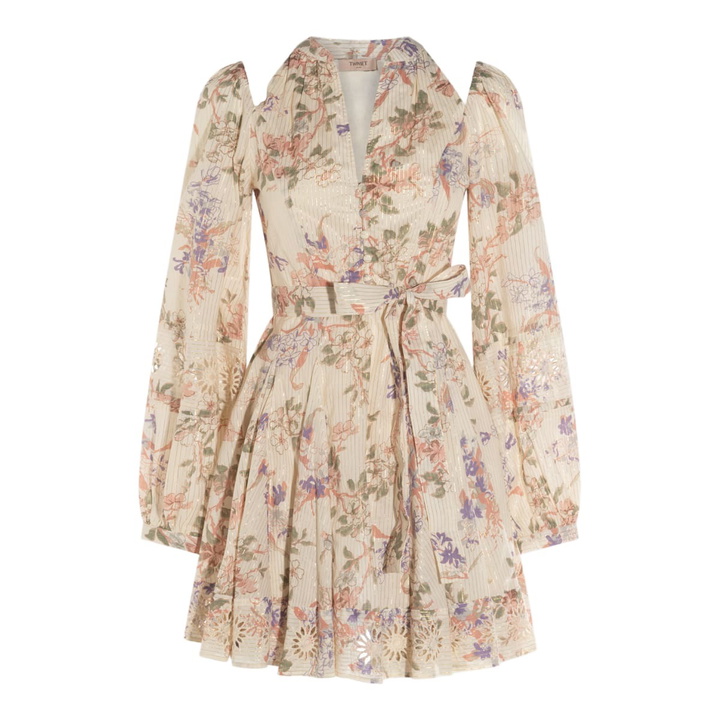 Photo: TwinSet Multicolor Cotton Mini Dress