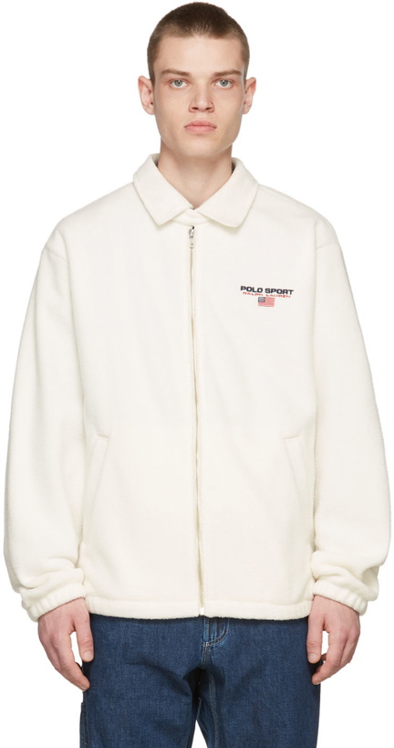 Photo: Polo Ralph Lauren Off-White Vintage Fleece Jacket