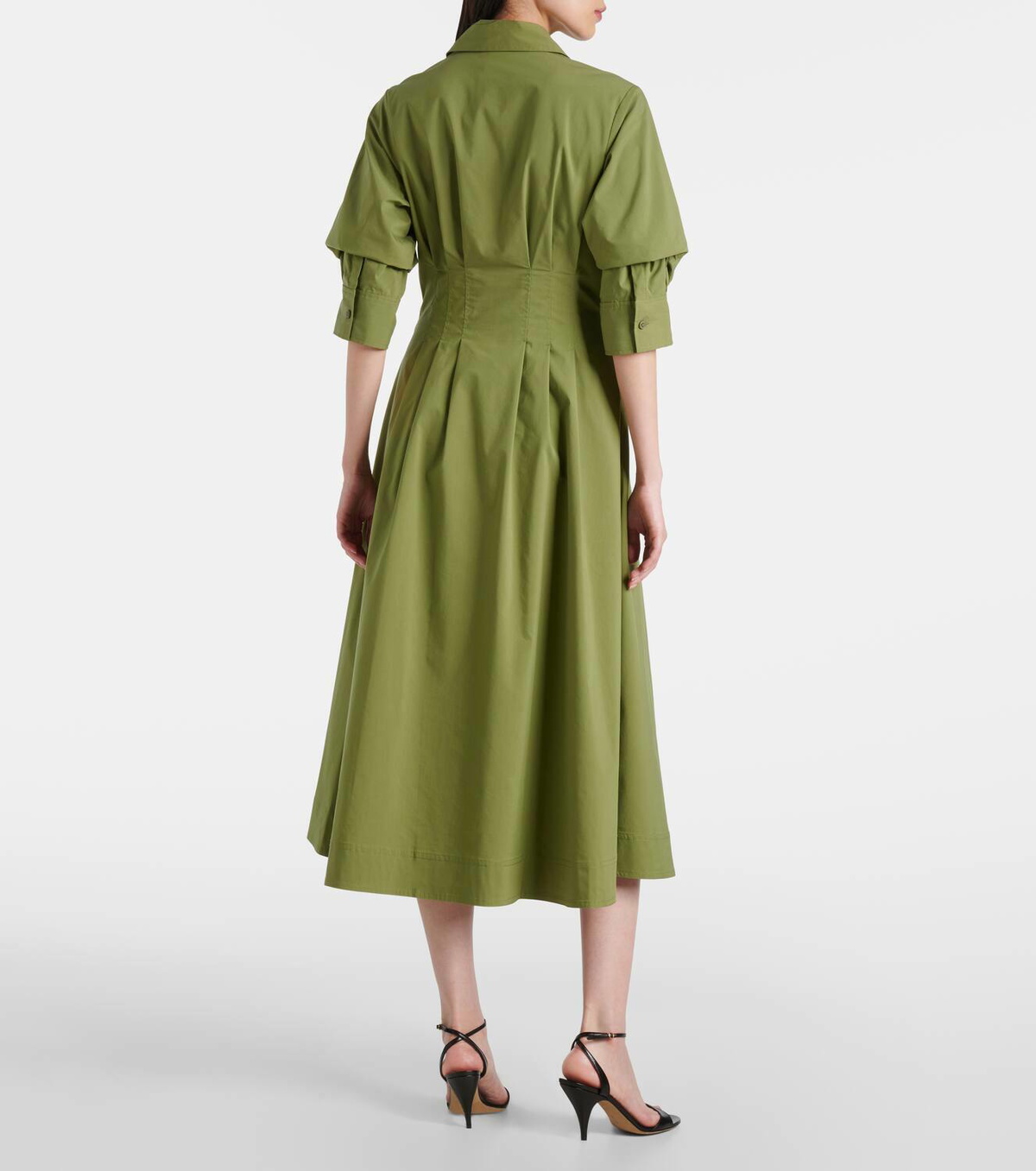 Simkhai Jazz cotton-blend poplin shirt dress Simkhai
