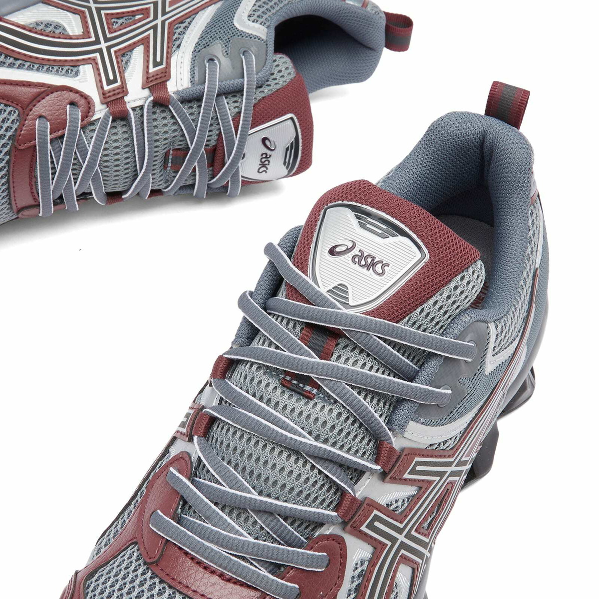 Asics Gel-Quantum Kinetic Sneakers in Sheet Rock/Dark Cherry