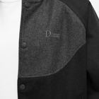 Dime Men's Letterman Wool Jacket in Black