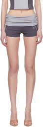MISBHV Gray Lycra Wrapped Sport Shorts
