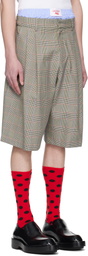 Charles Jeffrey LOVERBOY Beige Aberdeen Shorts