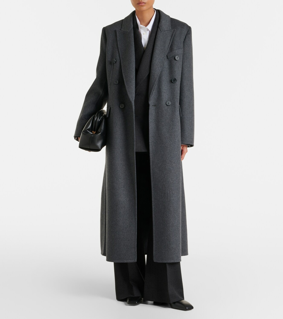 Victoria Beckham Double-breasted wool-blend coat
