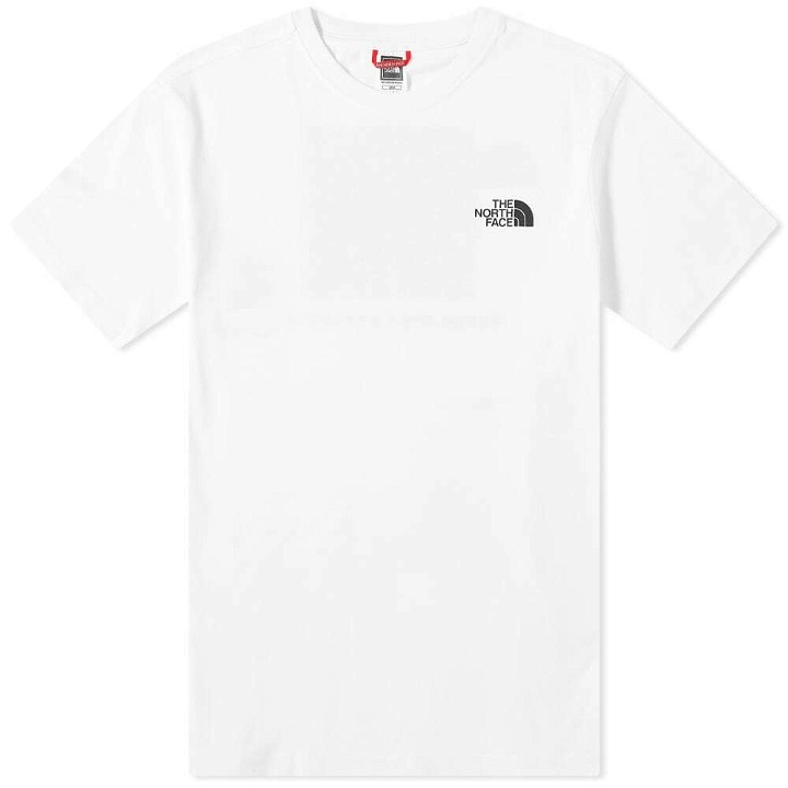 Photo: The North Face Men's Red Box T-Shirt in White/Black