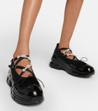 Simone Rocha Low Trek faux pearl-embellished shoes