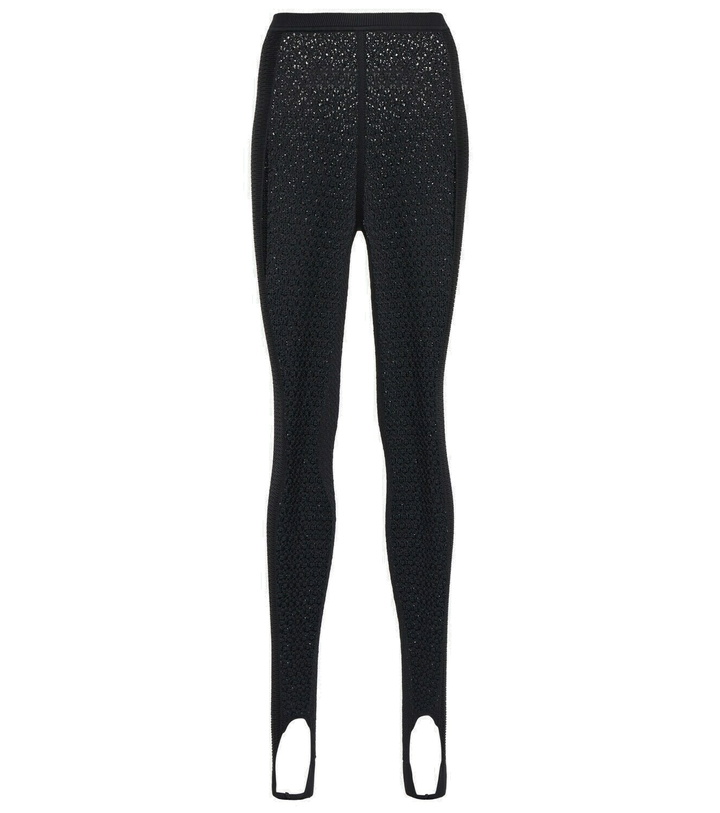 Photo: Khaite - Lace stirrup leggings