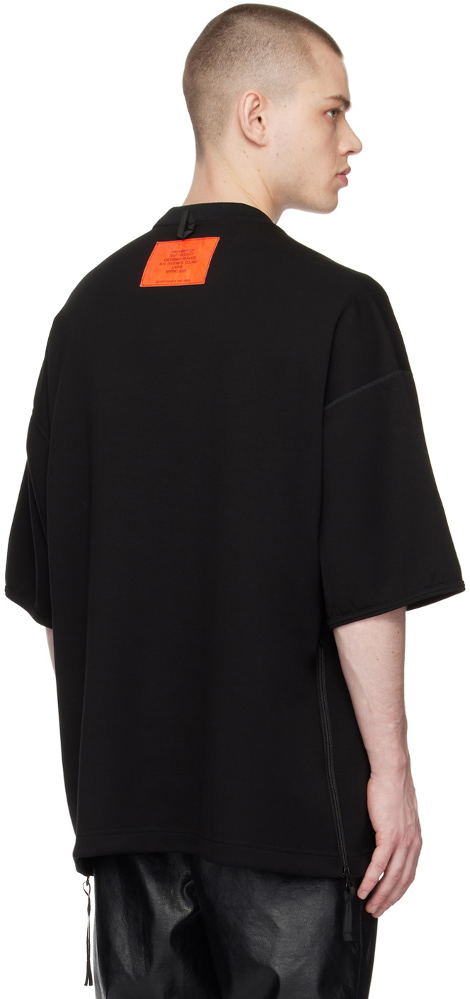 N.Hoolywood Black Zip T-Shirt N.Hoolywood