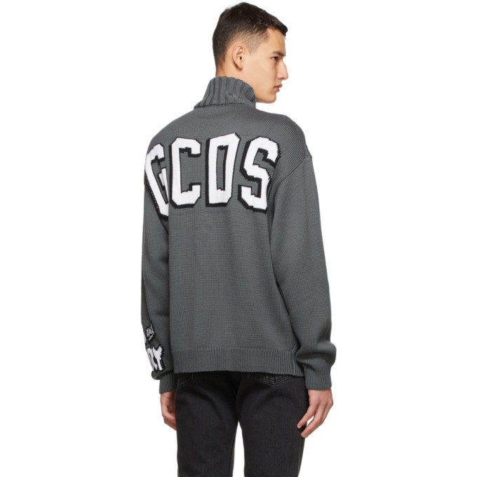 Grey Gcds Sweatshirt GCDS Grey Tom Sweater GCDS