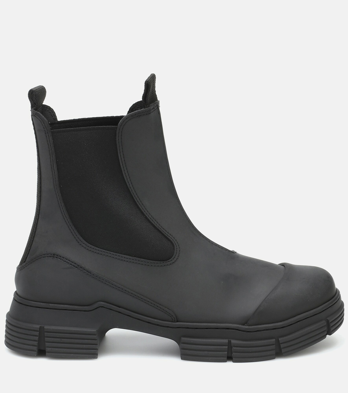 ganni rubber ankle boots
