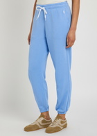 Polo Ralph Lauren Logo-embroidered Cotton-blend Sweatpants Light Blue