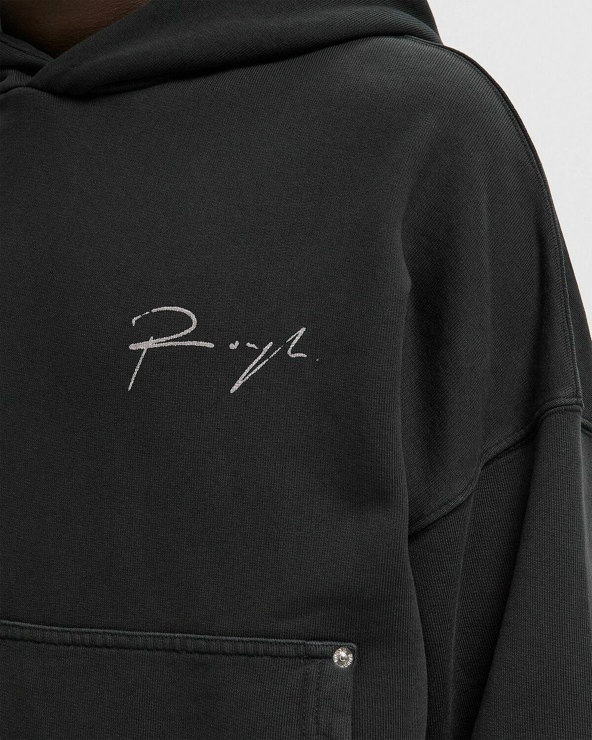 Rough. FIELDWORK HOODIE Black Mens Hoody