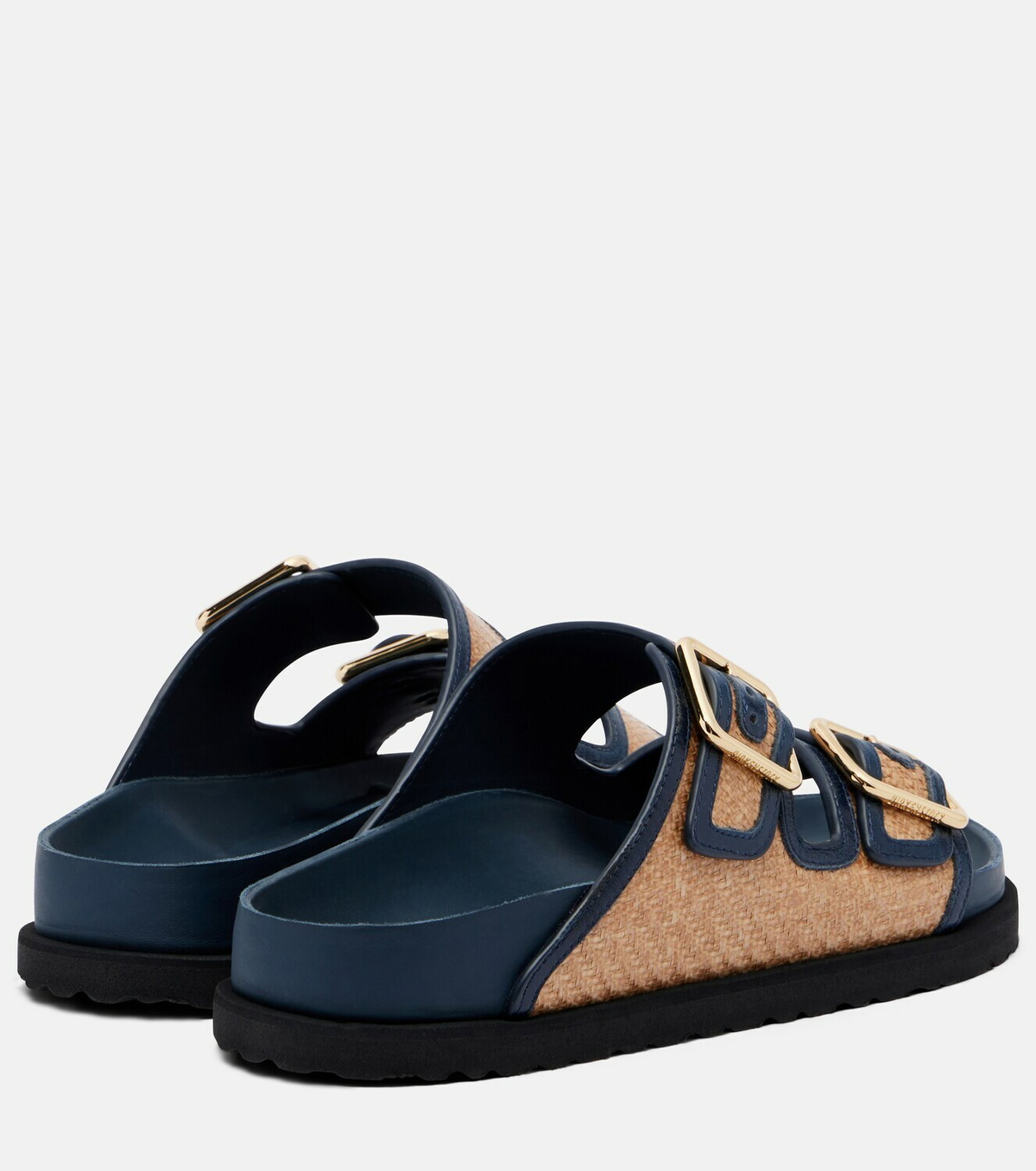 Birkenstock 1774 Arizona leather-trimmed woven sandals