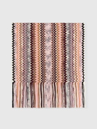 Missoni - Zig zag wool-blend scarf with fringes, Women, Multicoloured