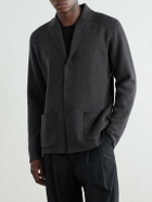 Inis Meáin - Herringbone Merino Wool Cardigan - Gray