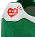 adidas Consortium - Human Made Campus Leather-Trimmed Suede Sneakers - Green