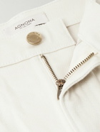 Agnona - Slim-Fit Straight-Leg Stretch-Denim Jeans - Neutrals