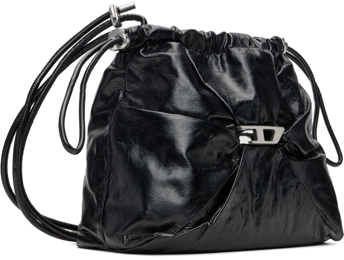 Diesel Black Scrunch-D Bucket Bag