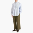 WTAPS Men's Coolmax Multi Stripe Oxford Shirt in Blue