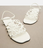 Loewe Paula's Ibiza Petal Anagram leather sandals