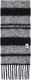 Vivienne Westwood Gray Chunky Stripe Scarf