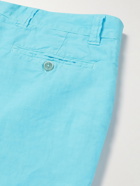 120% - Linen Shorts - Blue