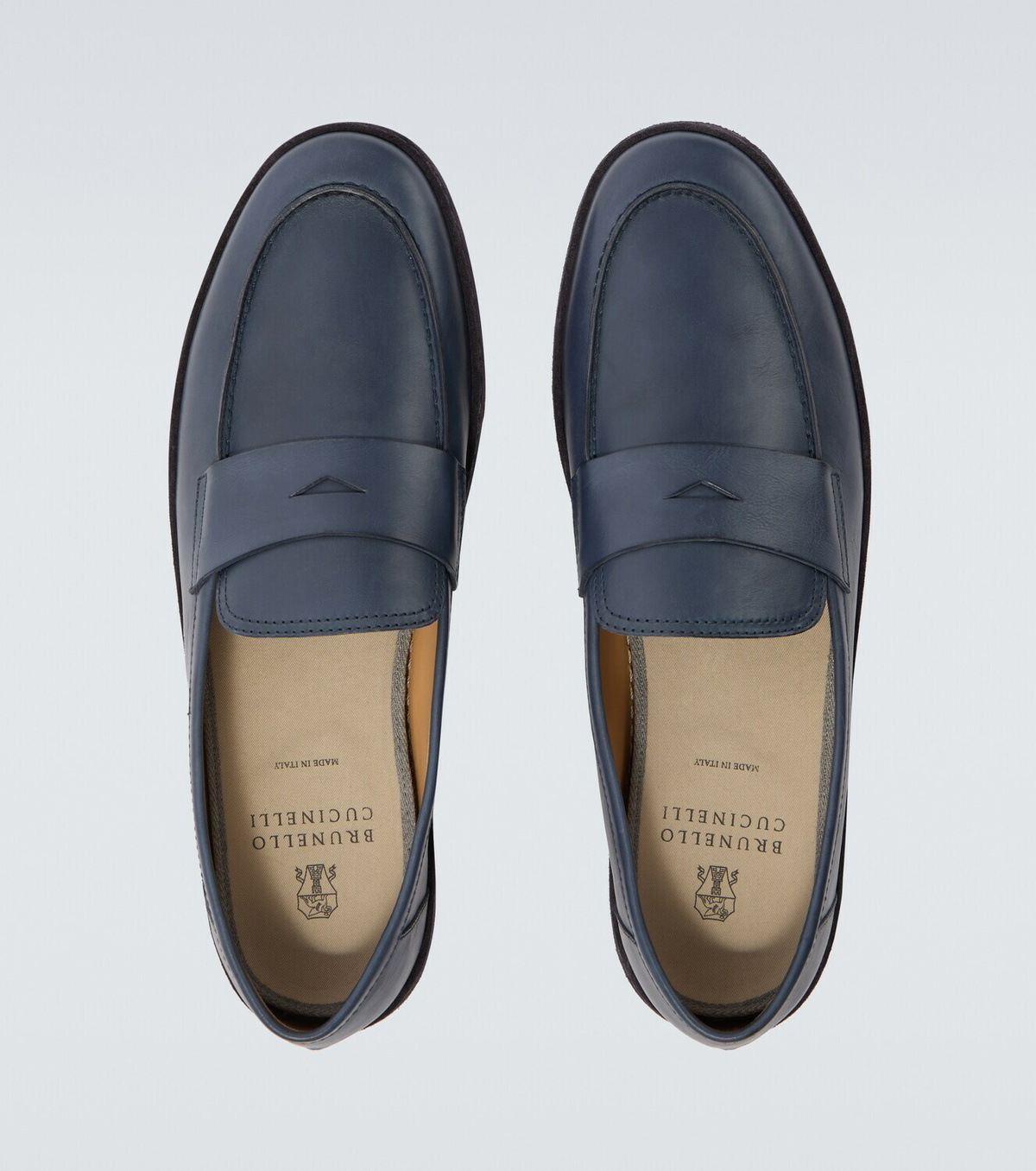 Brunello Cucinelli Leather penny loafers