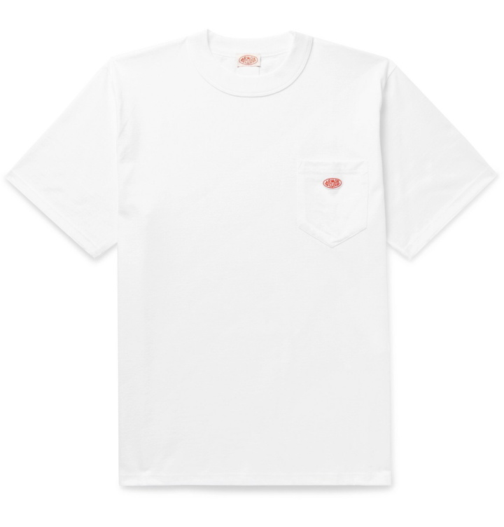 Photo: Armor Lux - Héritage Logo-Appliquéd Cotton-Jersey T-Shirt - White
