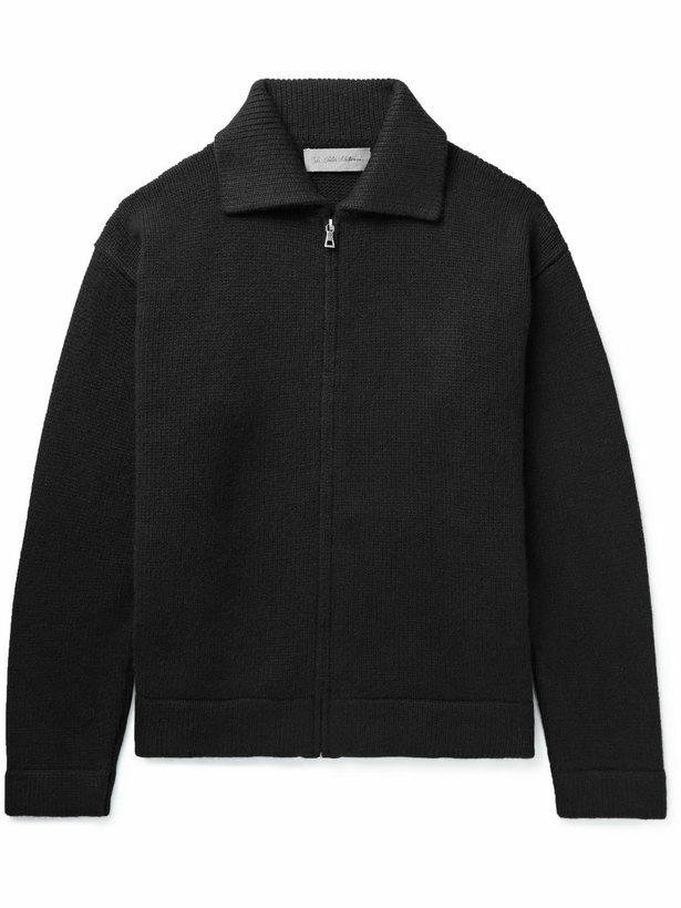 Photo: The Elder Statesman - Cashmere Zip-Up Sweater - Black