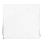 Maison Margiela White and Black Calfskin Zip Wallet