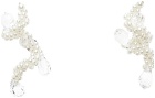Simone Rocha Off-White Twisted Loop Stud Earrings