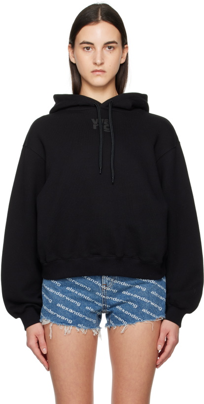 Photo: alexanderwang.t Black Puff Logo Hoodie