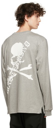 mastermind JAPAN Grey Big Logo Long Sleeve T-Shirt