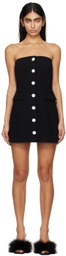 KIMHĒKIM Black Button Minidress