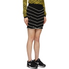 Victor Glemaud Black Knit Layer Miniskirt