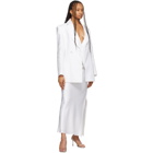 Michael Lo Sordo White Linen Waist Coat Vest