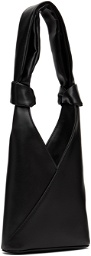 MM6 Maison Margiela Black Faux-Leather Messenger Bag