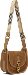 Burberry Brown Mini B Clip Messenger Bag